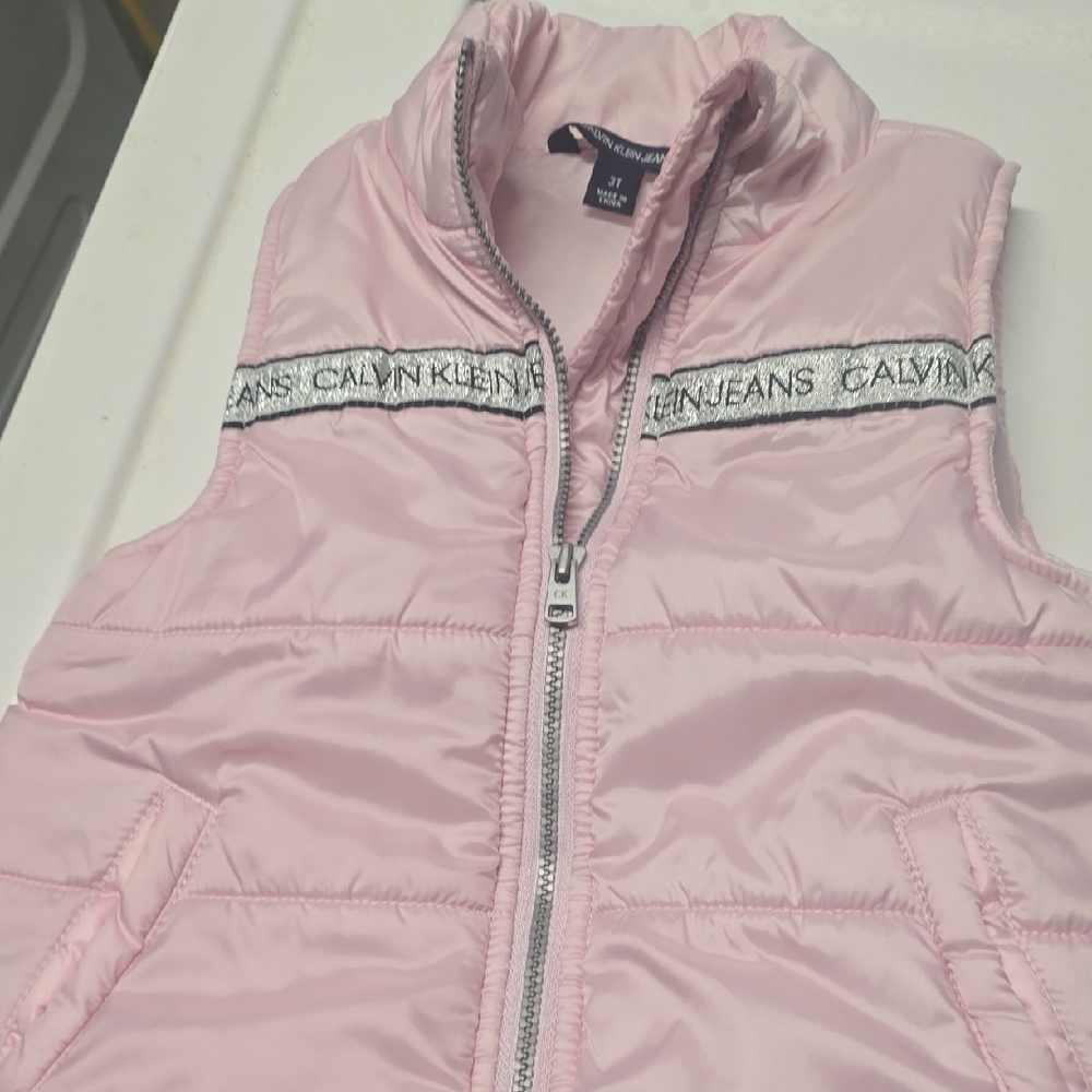 Calvin Klein Kids Pink Puffer Vest